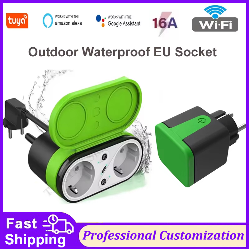 Wifi Smart Plug - Tuya EU 16A WLAN Smart Outdoor-Steckdose