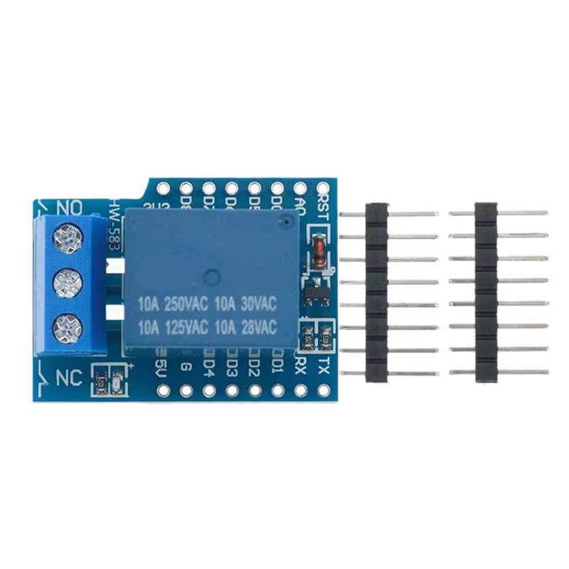Esp8266 Relay Module - AS95-Einkanal-Wemos-D1-Mini-Relais-Shield für D1-Mini-Relaismodul ESP8266 Entwicklungsboard 1
