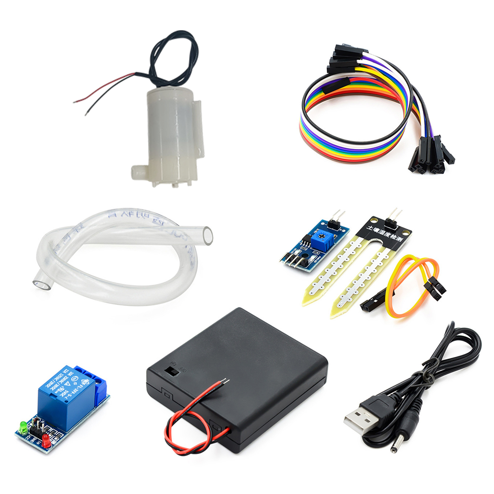 Sensor Kit Arduino - Automatisches Bewässerungsmodul DIY-Kit Automatisches Gartenbewässerungsset Bodenfeuchtesensor