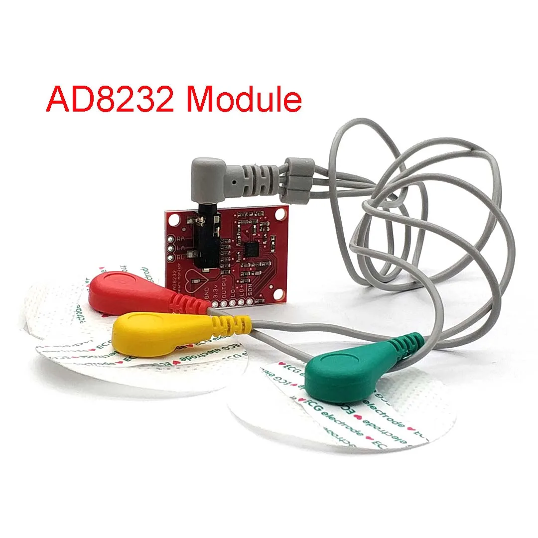 Sensor Kit Arduino - EKG-Modul AD8232 EKG-Messung Pulse Heart EKG-Überwachungssensormodul-Kit