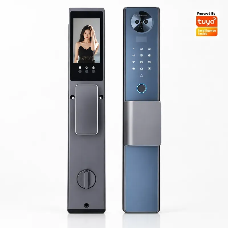 Smart Door Lock Wifi - Smart Lock Gesichtserkennung Automatisches Haushalts-Palmenvenen-Fingerabdruckschloss mit