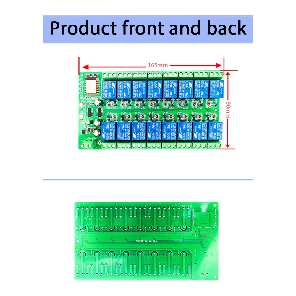 Esp8266 Relay Module - B14C ESP8266 WIFI 16-Kanal-Relaismodul ESP-12F Entwicklungsboard,