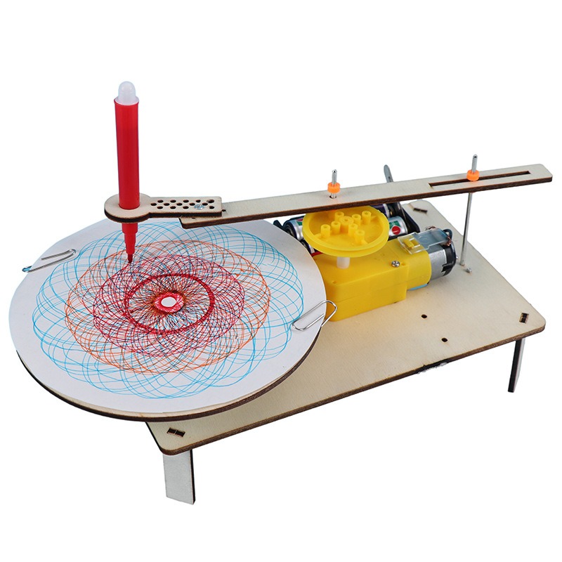 Electronics Project Kit - 1-3 Stück DIY Holz-Elektro-Plotter Zeichenroboter Spielzeug