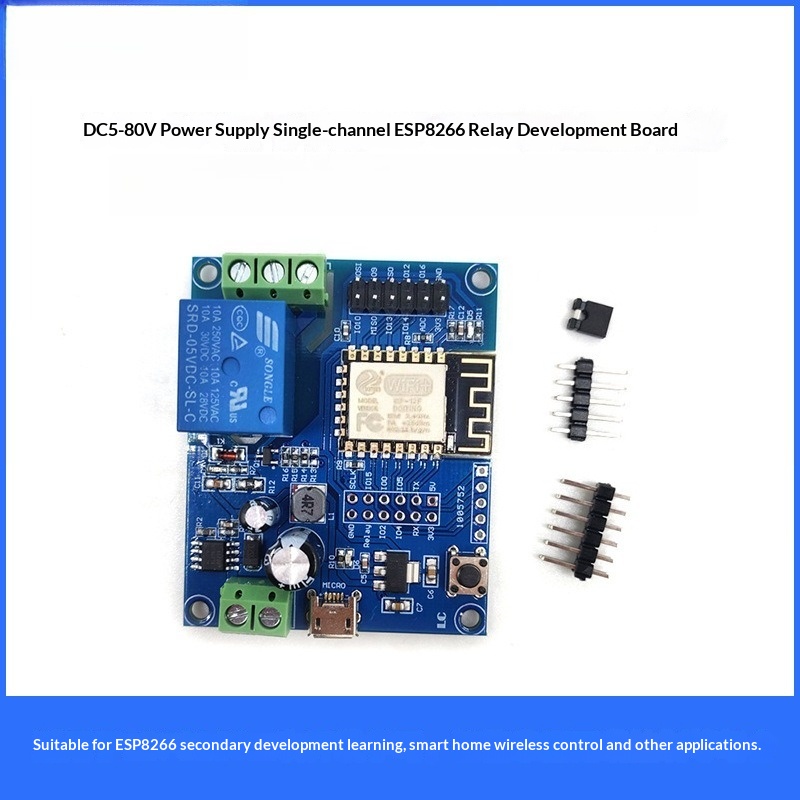 Esp8266 Relay Module - ESP8266 WiFi Ein-Kanal-Relaismodul, 8-80V DC oder