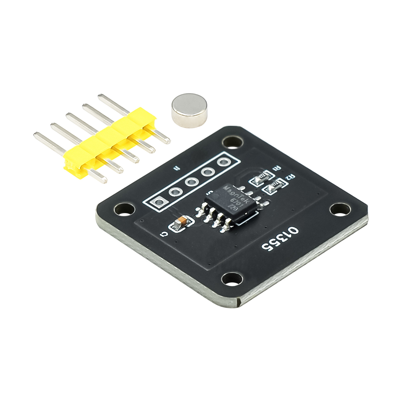 Sensor Kit Arduino - MT6701 Magnetisches Encodermodul 14-Bit Hochpräziser Winkelmesssensor