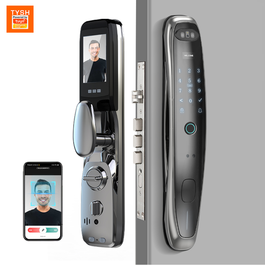 Smart Door Lock Wifi - Tuya WiFi Kamera Smart Lock 3D