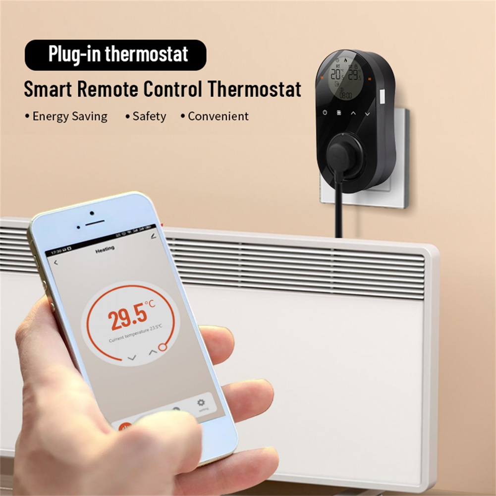 Wifi Thermostat - Neuer Dual-Sensor-Thermostat WLAN Smart APP Temperaturregler-Steckdose