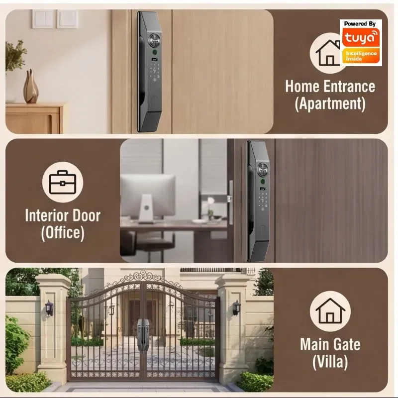 Mehrsprachiges Gesichtserkennu – Smart Door Lock Wifi Bewertung und Preis