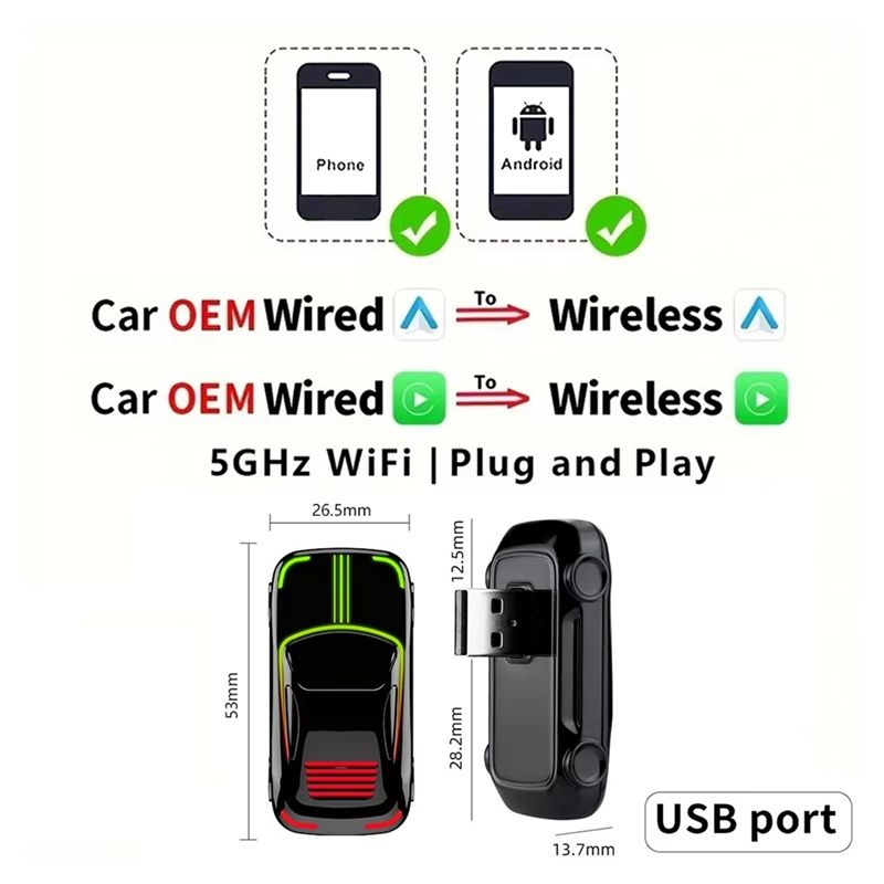 Kabelloser Carplay-Adapter, An – Wifi Smart Plug Bewertung und Preis