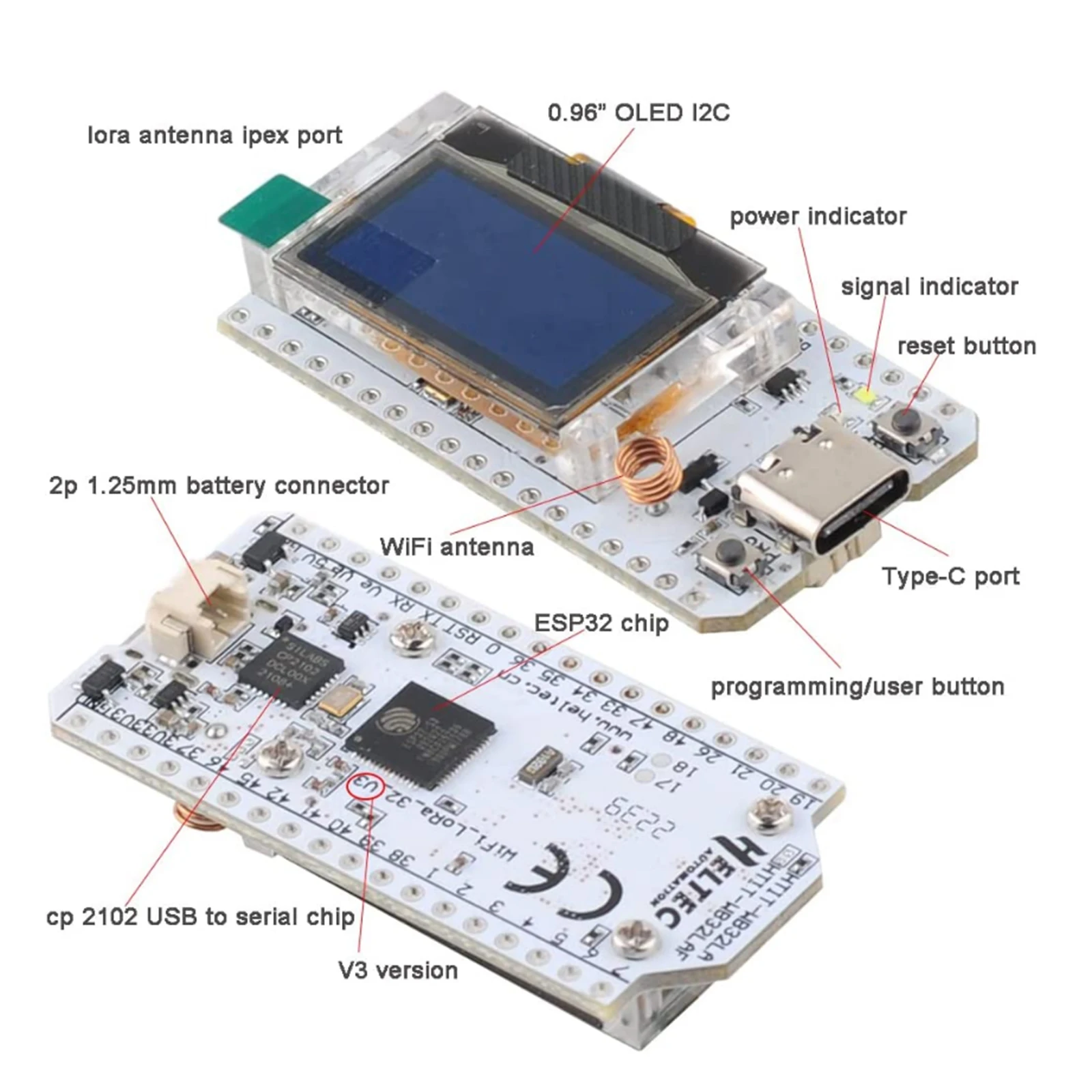 WIFI Lora Kit 32 V3 915MHz ESP – Esp32 Smart Home Kit Bewertung und Preis