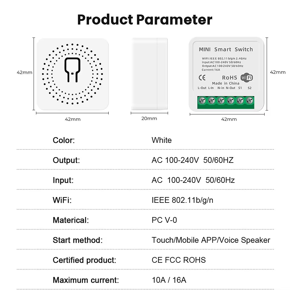 Tuya mini 16a wifi schalter sm – Smart Home Automation Kit Bewertung und Preis