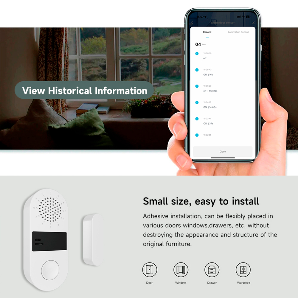 Tuya Zigbee Kabelloser Tür- un – Smart Home Automation Kit Bewertung und Preis