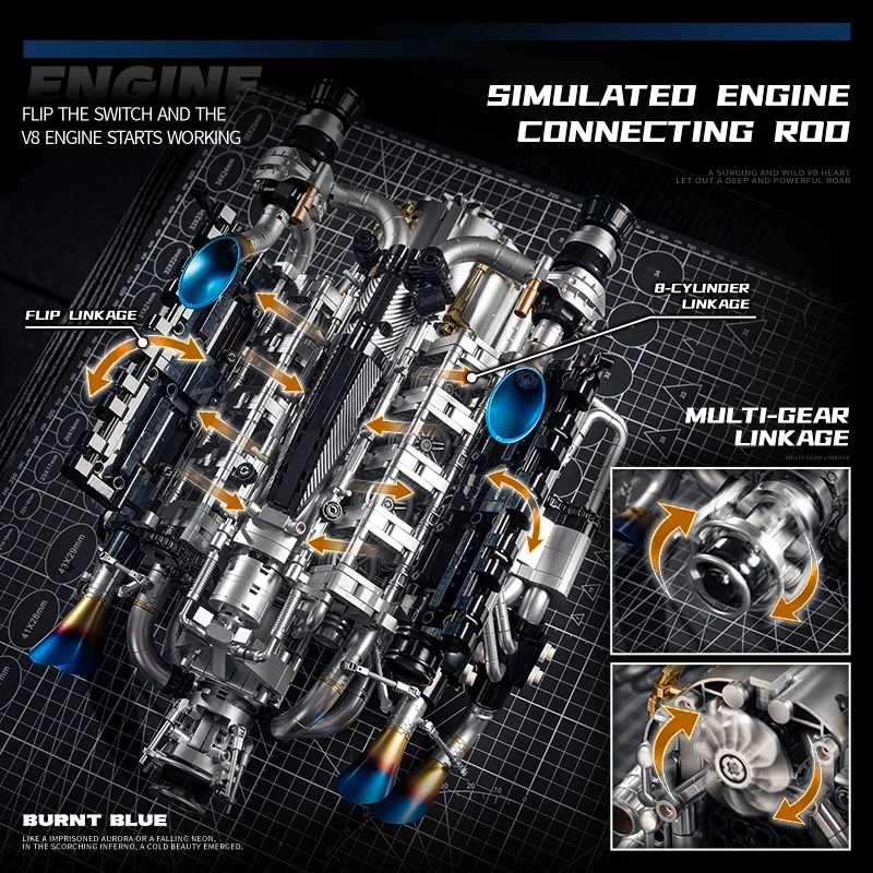 V8-Motor-Bausatz für Erwachsen – Stem Robotics Kit Bewertung und Preis
